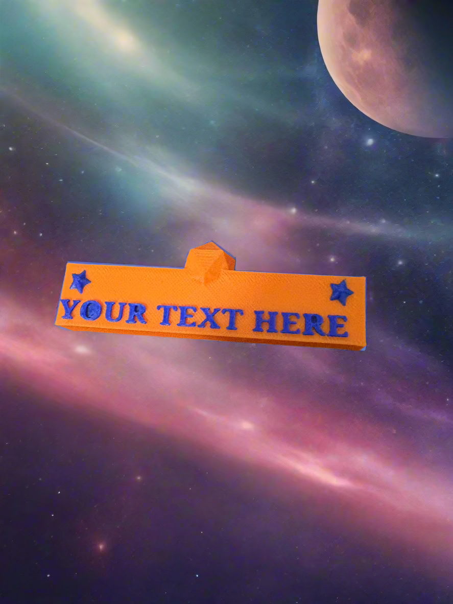 Customizable, with your text