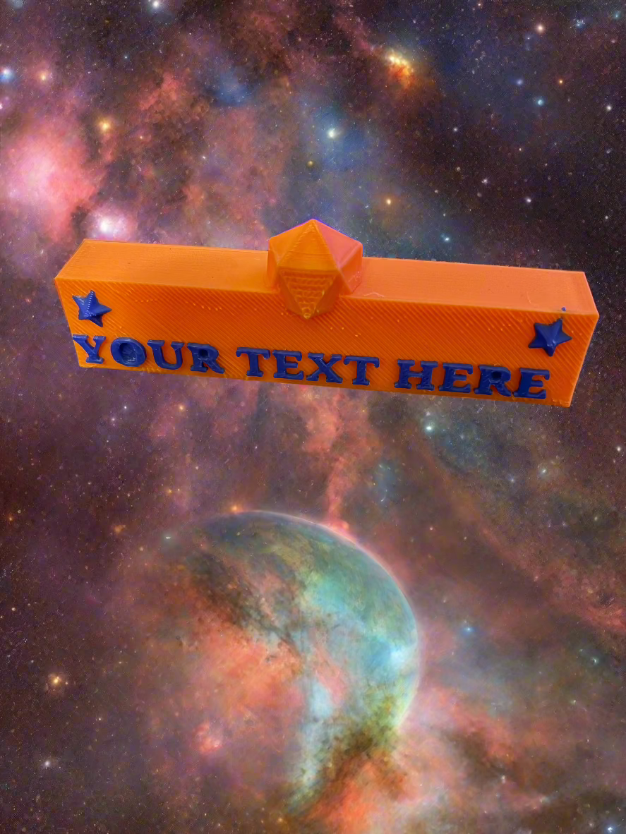 Customizable, with your text